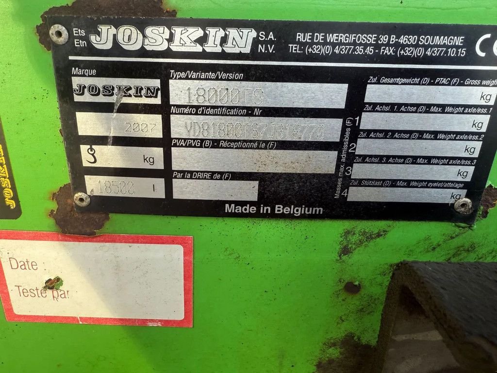 Schleudertankwagen des Typs Joskin 18500 TS X-treme giertank vacuumtank, Gebrauchtmaschine in Ruinerwold (Bild 9)