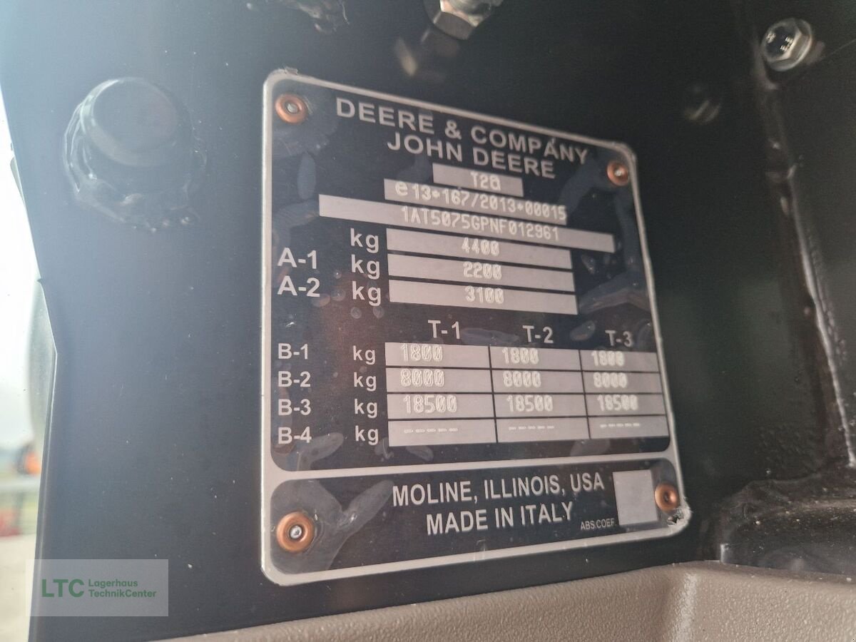 Schmalspurtraktor des Typs John Deere 5075 GF, Neumaschine in Korneuburg (Bild 17)