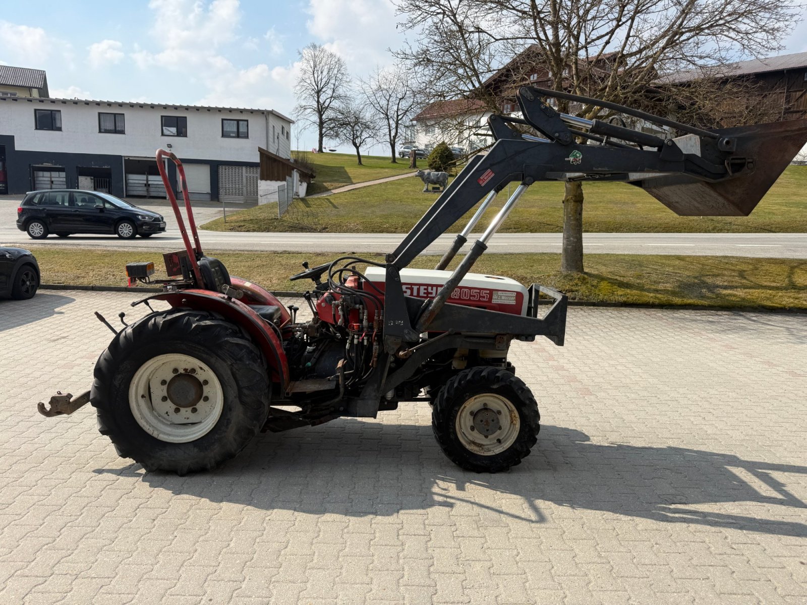 Schmalspurtraktor du type Steyr 8055 A, Gebrauchtmaschine en Neureichenau (Photo 7)