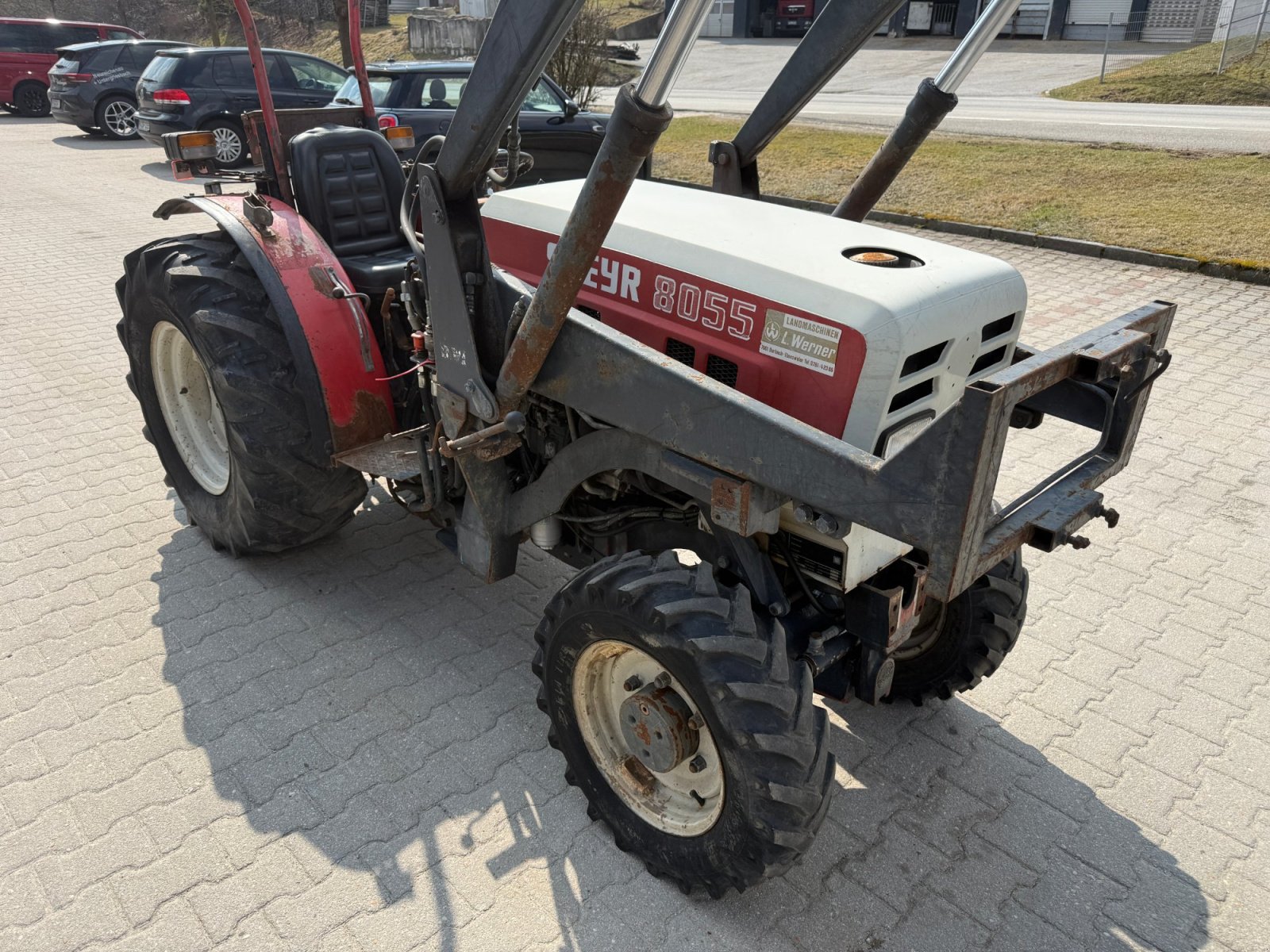 Schmalspurtraktor du type Steyr 8055 A, Gebrauchtmaschine en Neureichenau (Photo 8)
