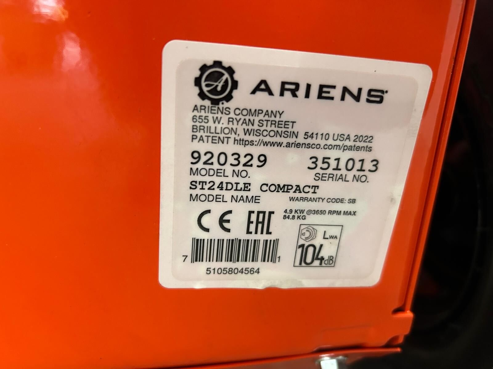 Schneefräse Türe ait Ariens ST24 DLE Compact, Neumaschine içinde Kirchdorf (resim 15)