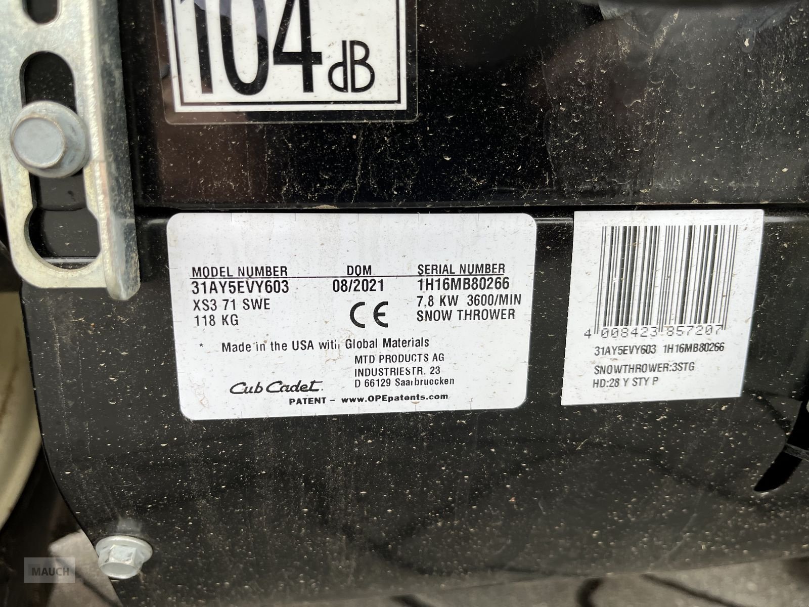 Schneefräse van het type Cub Cadet Schneefräse XS3-71 SWE, Gebrauchtmaschine in Burgkirchen (Foto 10)