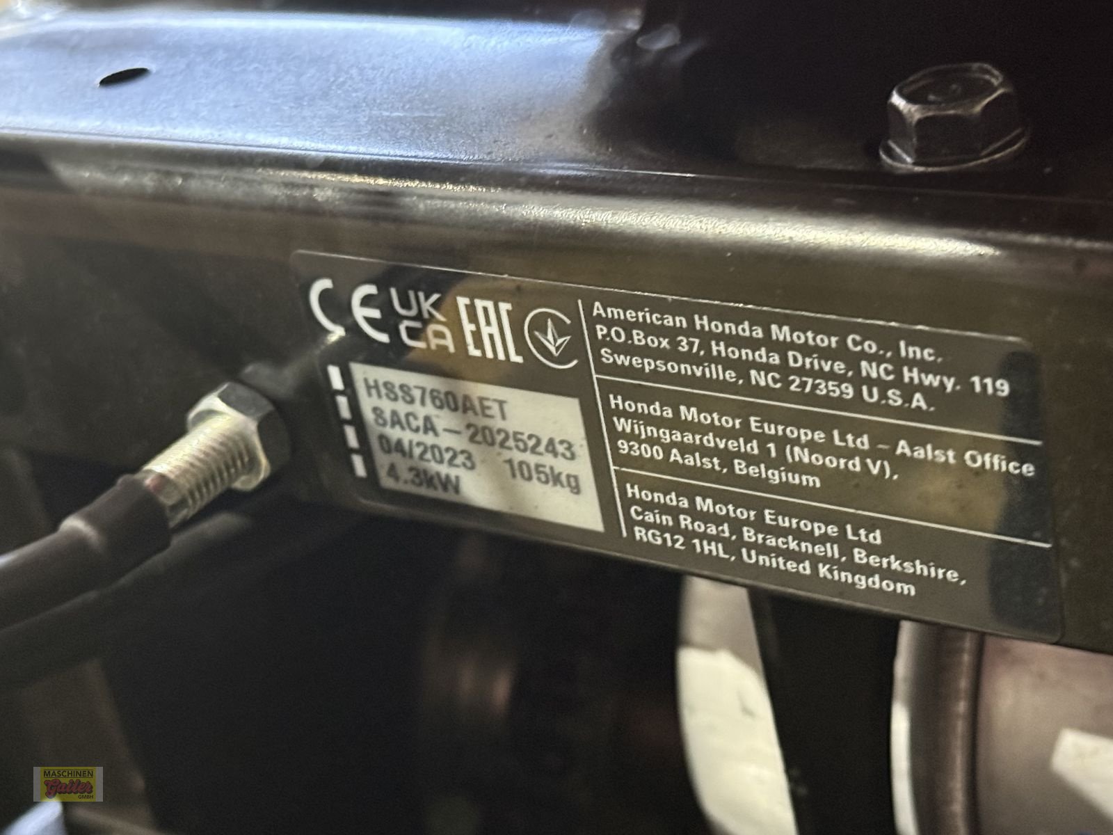 Schneefräse от тип Honda HSS 760 TD Schneefräse mit Raupen und E-Start, Gebrauchtmaschine в Kötschach (Снимка 5)