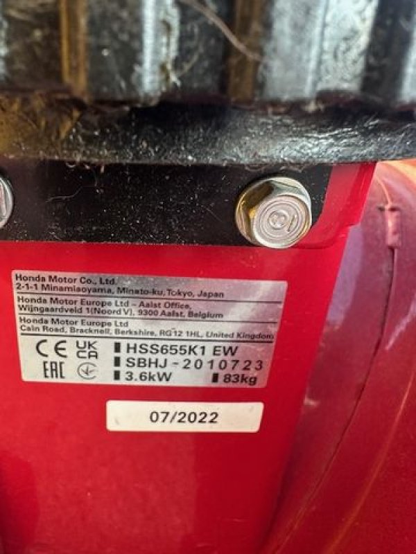 Schneefräse типа Honda Schneefräse HSS655, gebraucht, Gebrauchtmaschine в Tamsweg (Фотография 12)