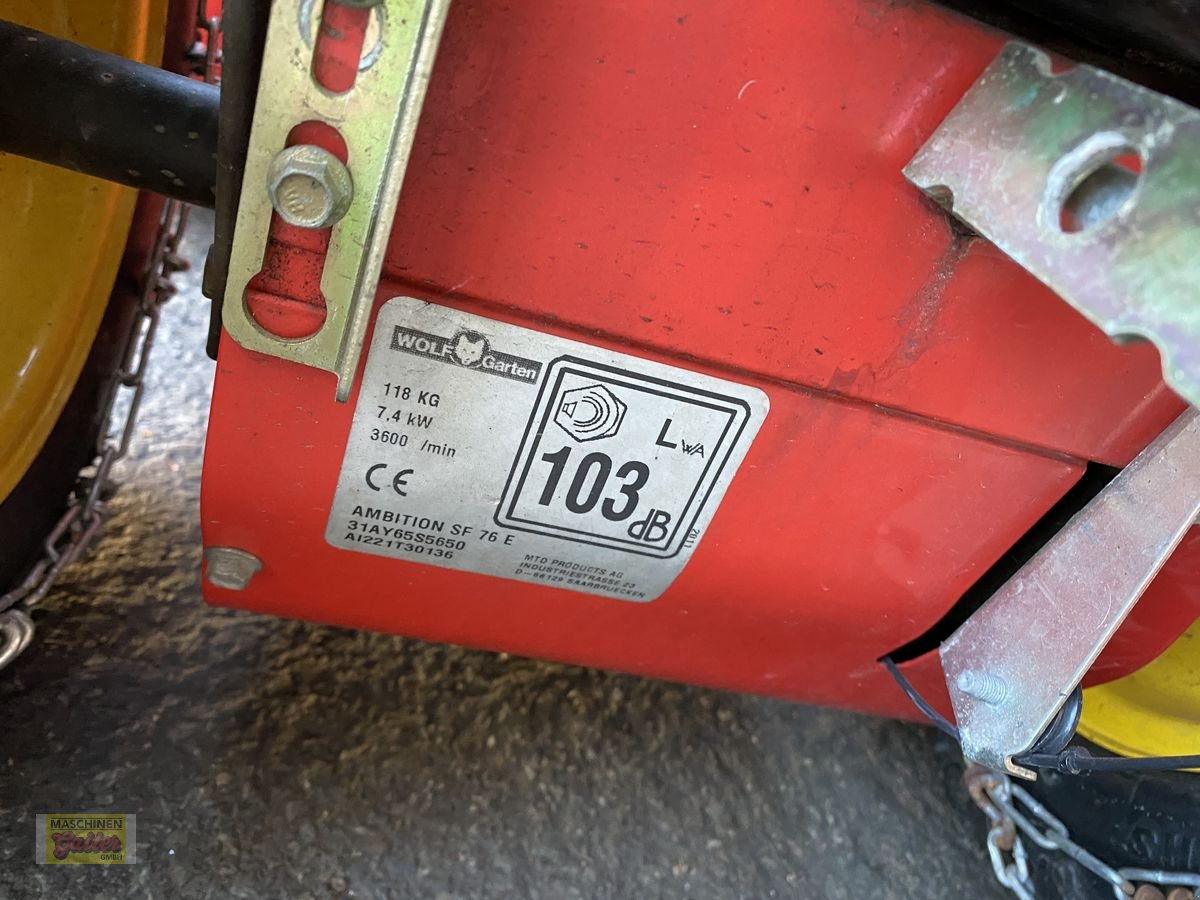 Schneefräse des Typs Sonstige Wolf Ambition 76 E, Gebrauchtmaschine in Kötschach (Bild 3)