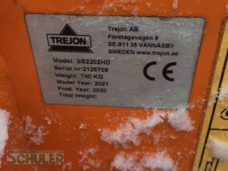 Schneefräse des Typs Trejon SB2202HD, Neumaschine in St. Märgen (Bild 11)