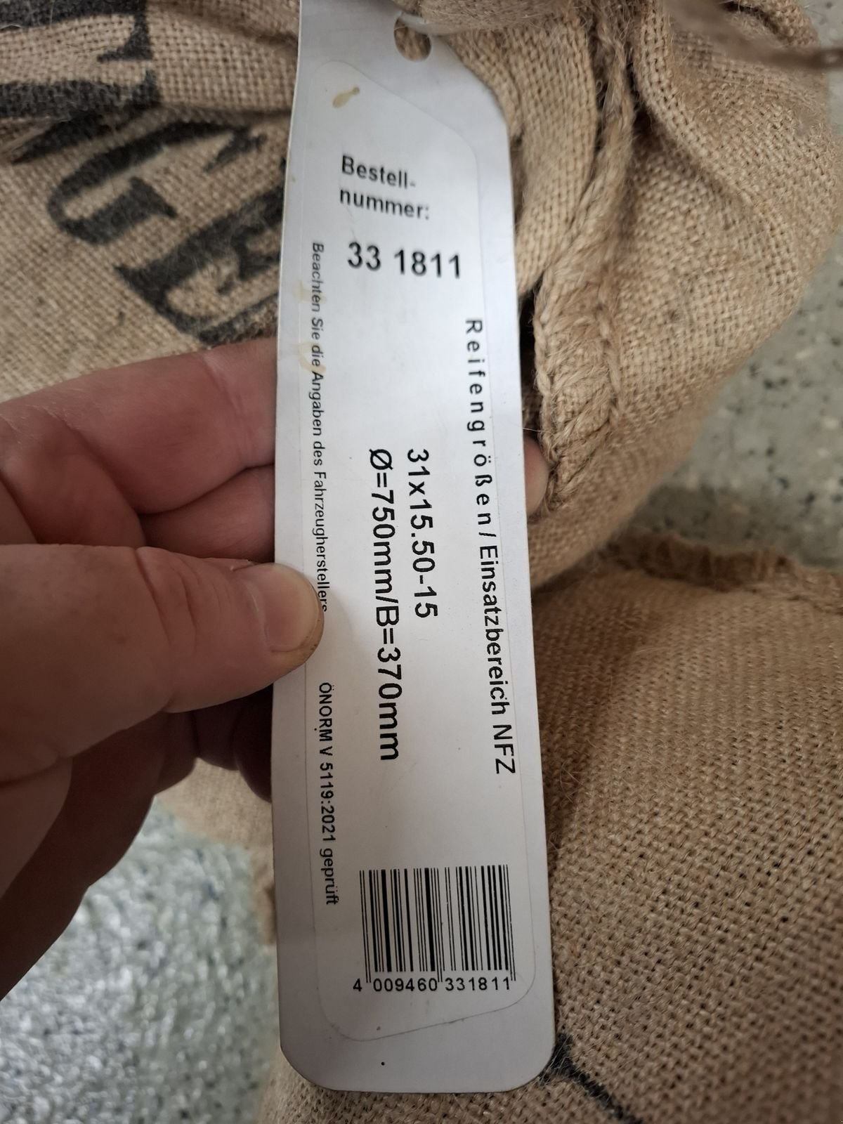 Schneekette za tip Ottinger Netzketten 31x15,5-15, Gebrauchtmaschine u Saxen (Slika 3)