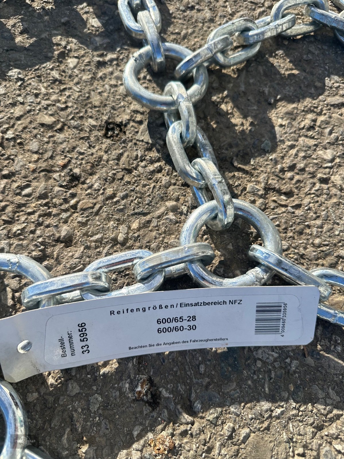 Schneekette a típus Ottinger Netzketten Netz E 600/60-30 (600/60R30), 600/65R28 (600/65-28) 10 mm, Neumaschine ekkor: Rankweil (Kép 2)