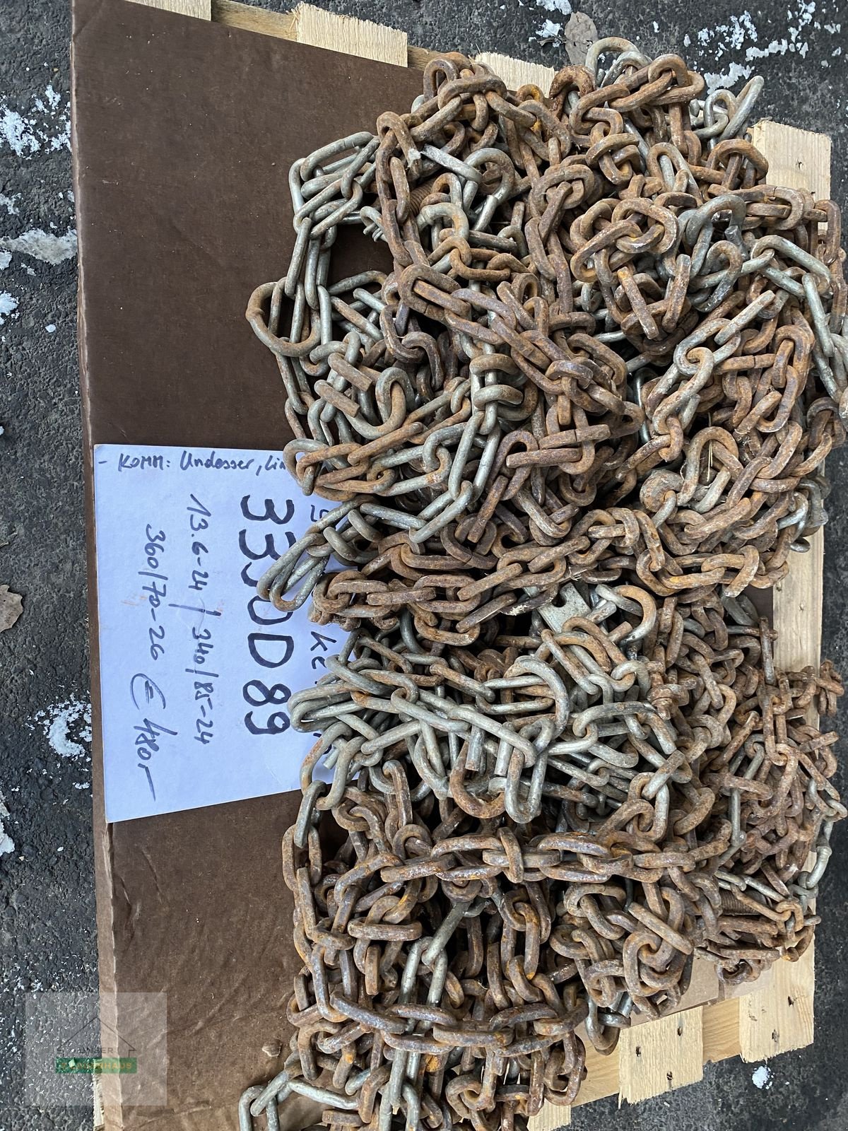 Schneekette tip Pewag Schneekette Doppelspur 13.6-24 / 340/85-24 / 360, Gebrauchtmaschine in Wartberg (Poză 2)