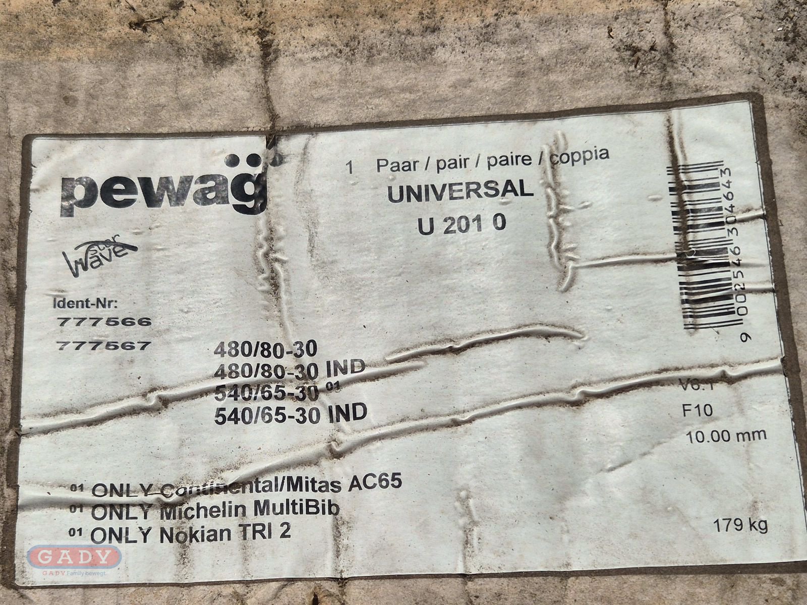 Schneekette типа Pewag UNIVERSAL U 201 0/  480/80R30 -540/65R30, Neumaschine в Lebring (Фотография 8)