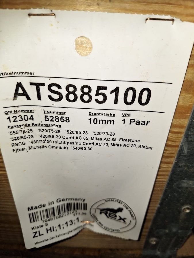 Schneekette of the type Rex ATS 540/65R28 10mm, Gebrauchtmaschine in Burgkirchen (Picture 3)