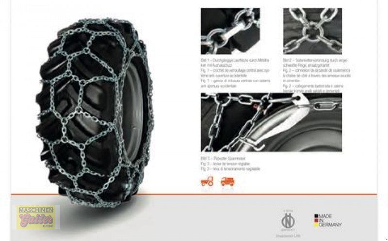 Schneekette of the type Rex WNL Netzkette 7 mm zu 440/65R24, Neumaschine in Kötschach (Picture 1)
