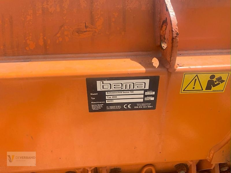 Schneepflug des Typs Bema Schneeschild 700/2550, Gebrauchtmaschine in Fischbach/Clervaux (Bild 3)
