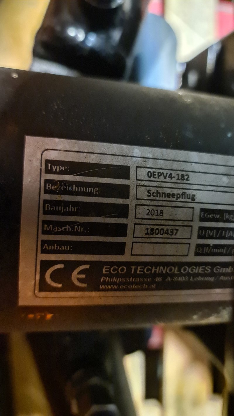 Schneepflug des Typs Eco OEPV4-182, Vorführmaschine in Altendorf (Bild 6)