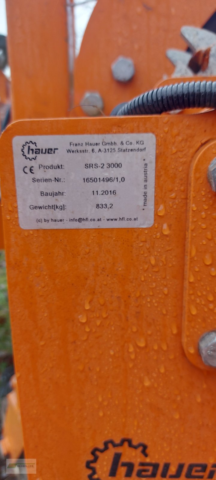 Schneepflug of the type Hauer SRS-2 3000, Gebrauchtmaschine in Schwäbisch Hall (Picture 2)