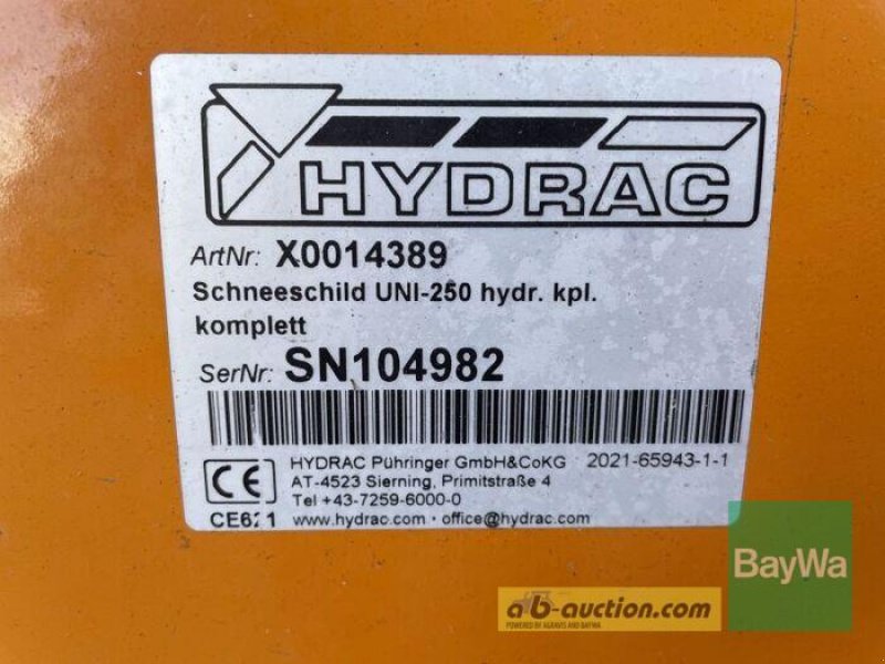 Schneepflug des Typs Hydrac UNI-250, Gebrauchtmaschine in Bamberg (Bild 8)