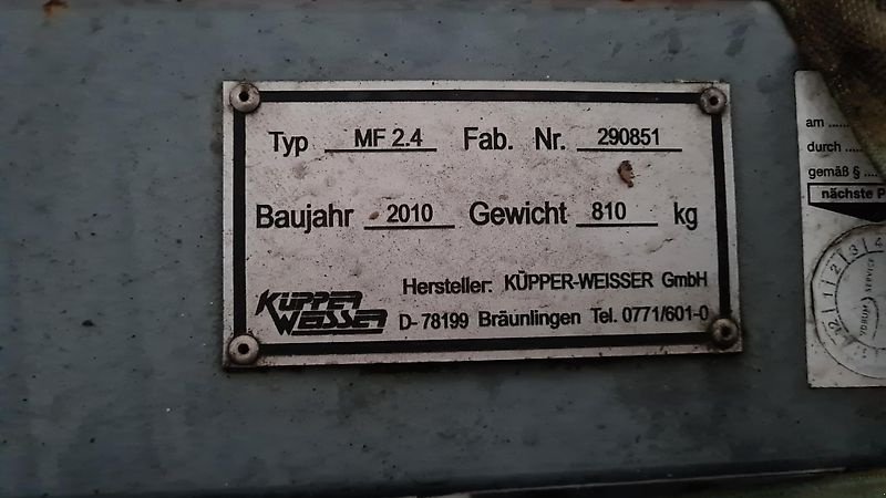 Schneepflug van het type Küpper Weisser Schneepflug MF2,4, Gebrauchtmaschine in Fürstenstein (Foto 5)
