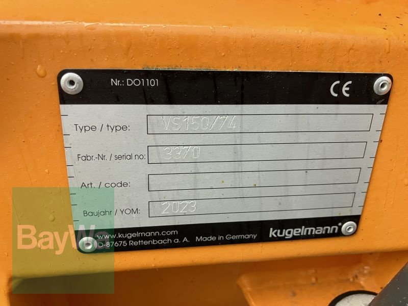 Schneepflug van het type Kugelmann VS 150/74 KAT 0, Gebrauchtmaschine in Bamberg (Foto 6)