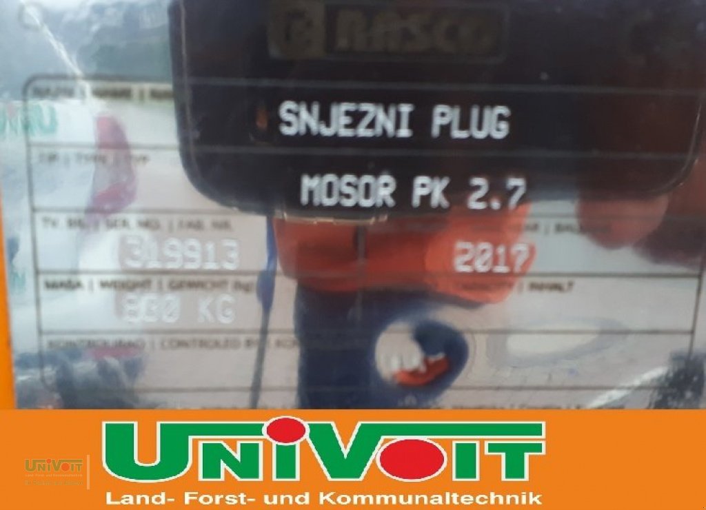 Schneepflug des Typs Rasco Mosor PK 2.7 sofort verfügbar, Gebrauchtmaschine in Warmensteinach (Bild 8)