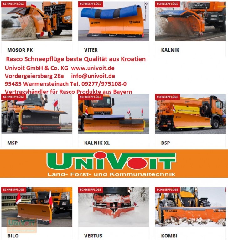 Schneepflug des Typs Rasco Rasco Vario Schneepflug Vertus 3.0 - 3.2 sofort verfügbar, Neumaschine in Warmensteinach (Bild 9)