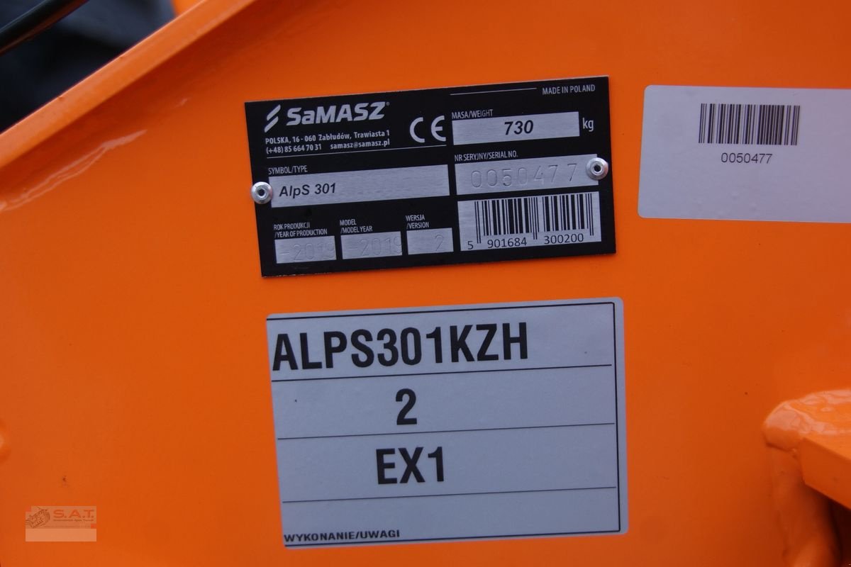 Schneepflug des Typs SaMASZ AlpS 301-Vollausstattung-NEU, Neumaschine in Eberschwang (Bild 12)