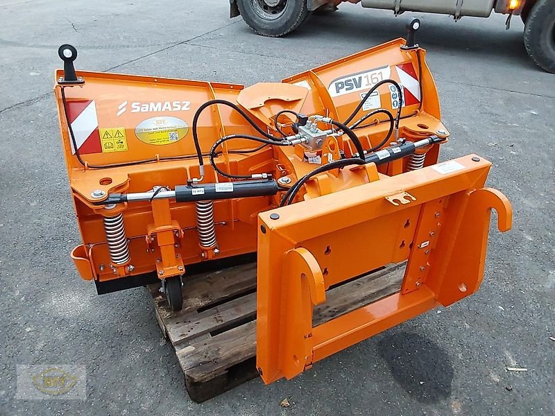 Schneepflug des Typs SaMASZ PSV 161 für z.B. Weidemann/Schäffer Radlader, Neumaschine in Mühlhausen-Görmar (Bild 3)