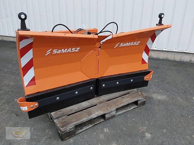 Schneepflug des Typs SaMASZ PSV 161 für z.B. Weidemann/Schäffer Radlader, Neumaschine in Mühlhausen-Görmar (Bild 1)