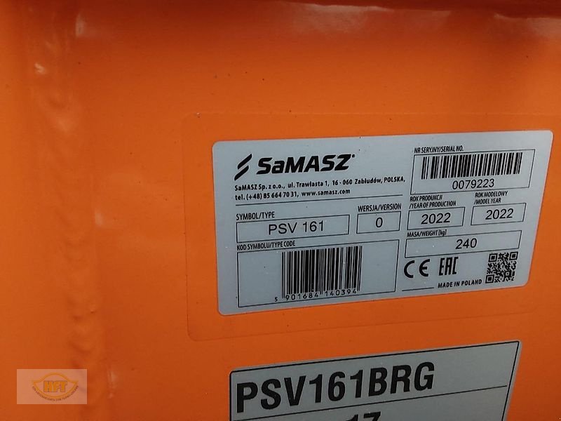 Schneepflug typu SaMASZ PSV 161 für z.B. Weidemann/Schäffer Radlader, Neumaschine v Mühlhausen-Görmar (Obrázek 5)