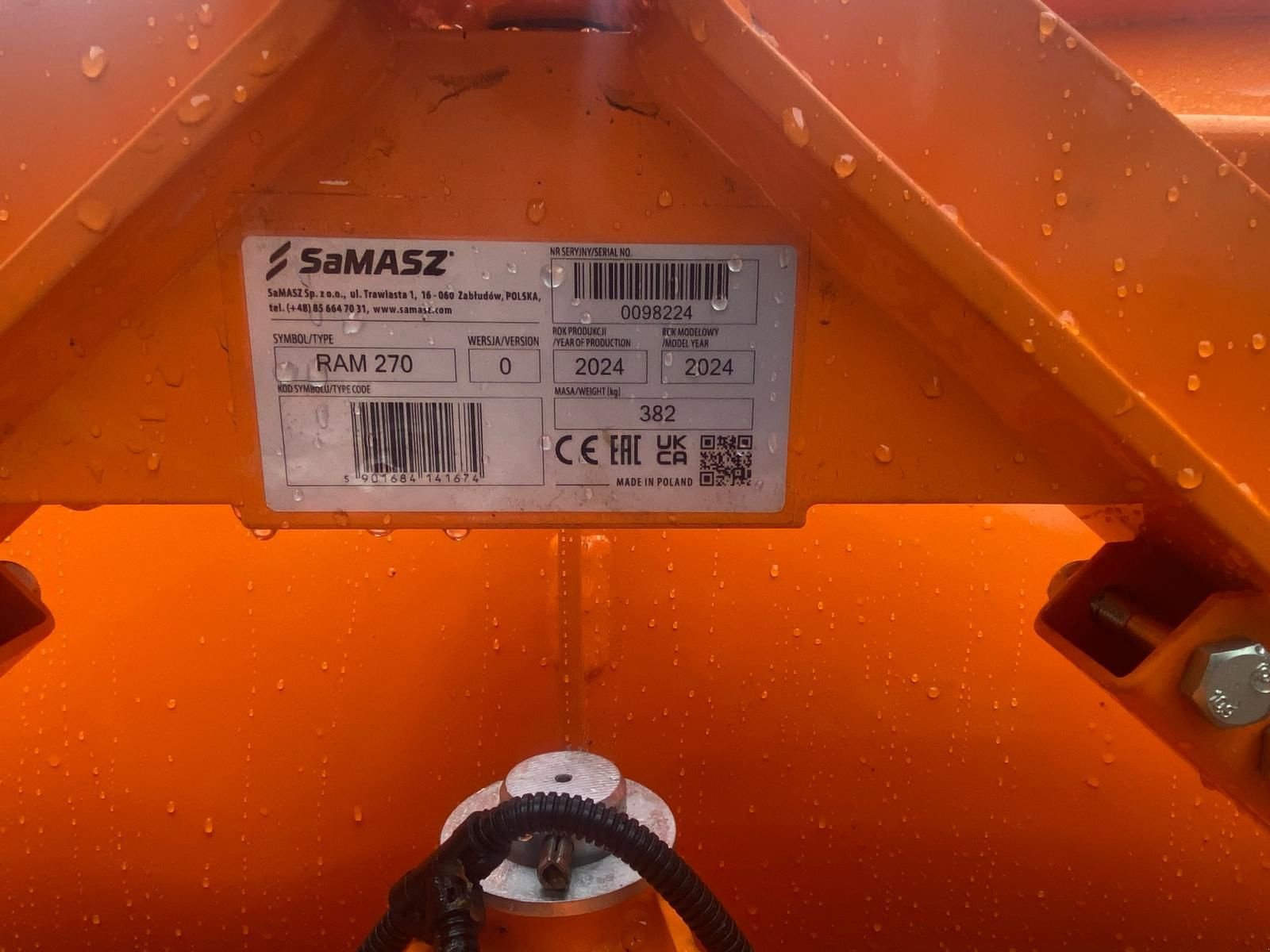 Schneepflug des Typs SaMASZ RAM 270 BRH, Neumaschine in Pischelsdorf am Engelbach (Bild 3)