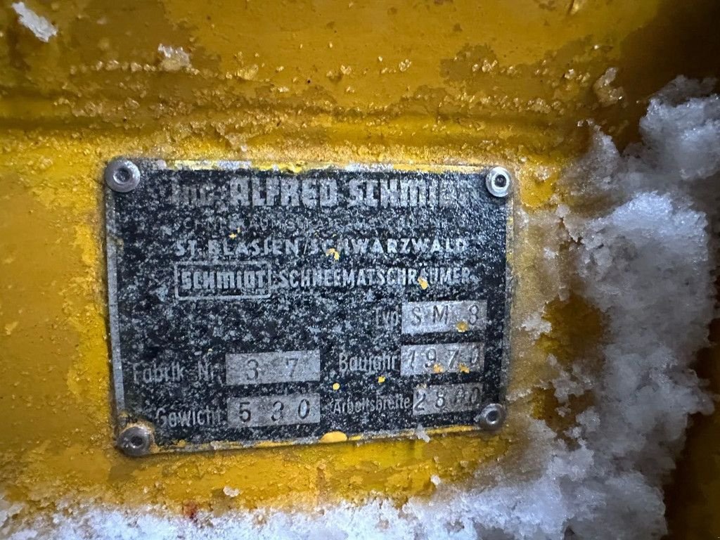 Schneepflug van het type Schmidt 2.80 mtr DLK 320 Sneeuwschuif, Gebrauchtmaschine in BENNEKOM (Foto 7)