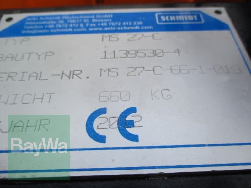 Schneepflug tip Schmidt MS 27 C   # 548, Gebrauchtmaschine in Schönau b.Tuntenhausen (Poză 12)