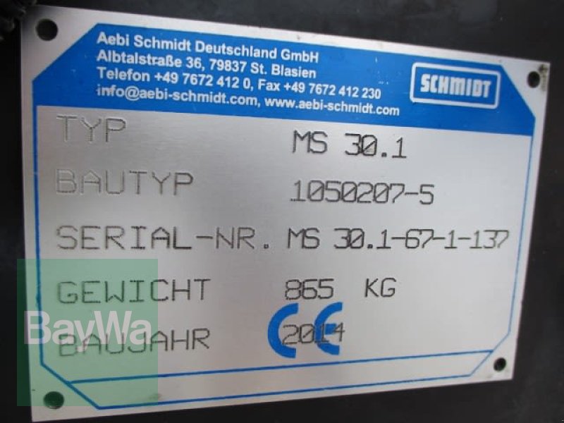 Schneepflug του τύπου Schmidt MS 30.1   # 547, Gebrauchtmaschine σε Schönau b.Tuntenhausen (Φωτογραφία 11)