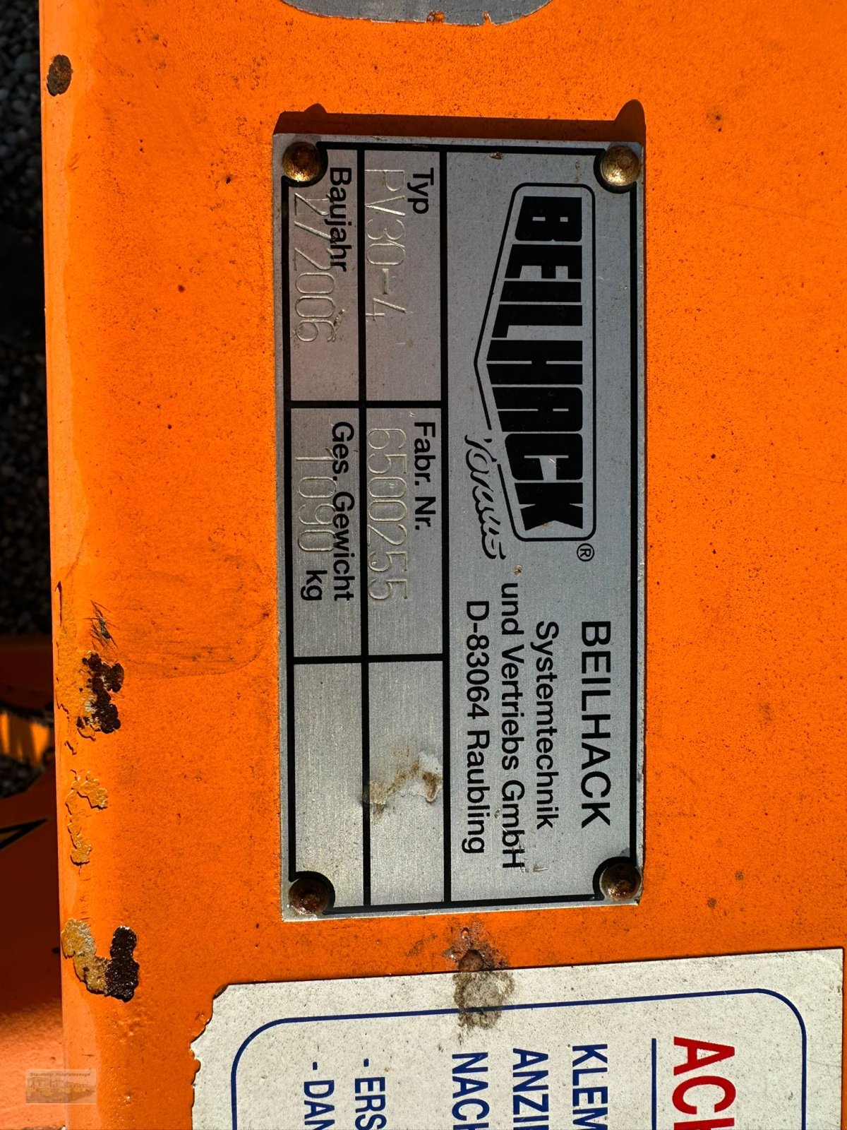 Schneepflug del tipo Sonstige Beilhack PV 30/4, Gebrauchtmaschine en Kienberg (Imagen 7)