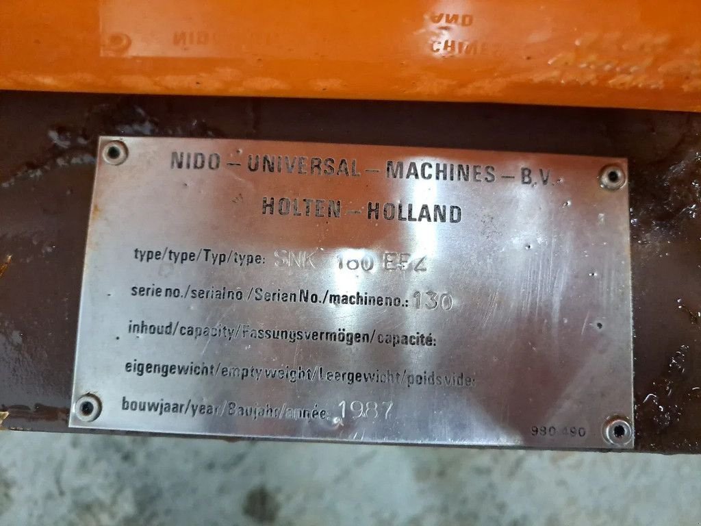 Schneepflug za tip Sonstige Nido SNK 180 EPZ Sneeuwschuiver, Gebrauchtmaschine u Heijen (Slika 8)