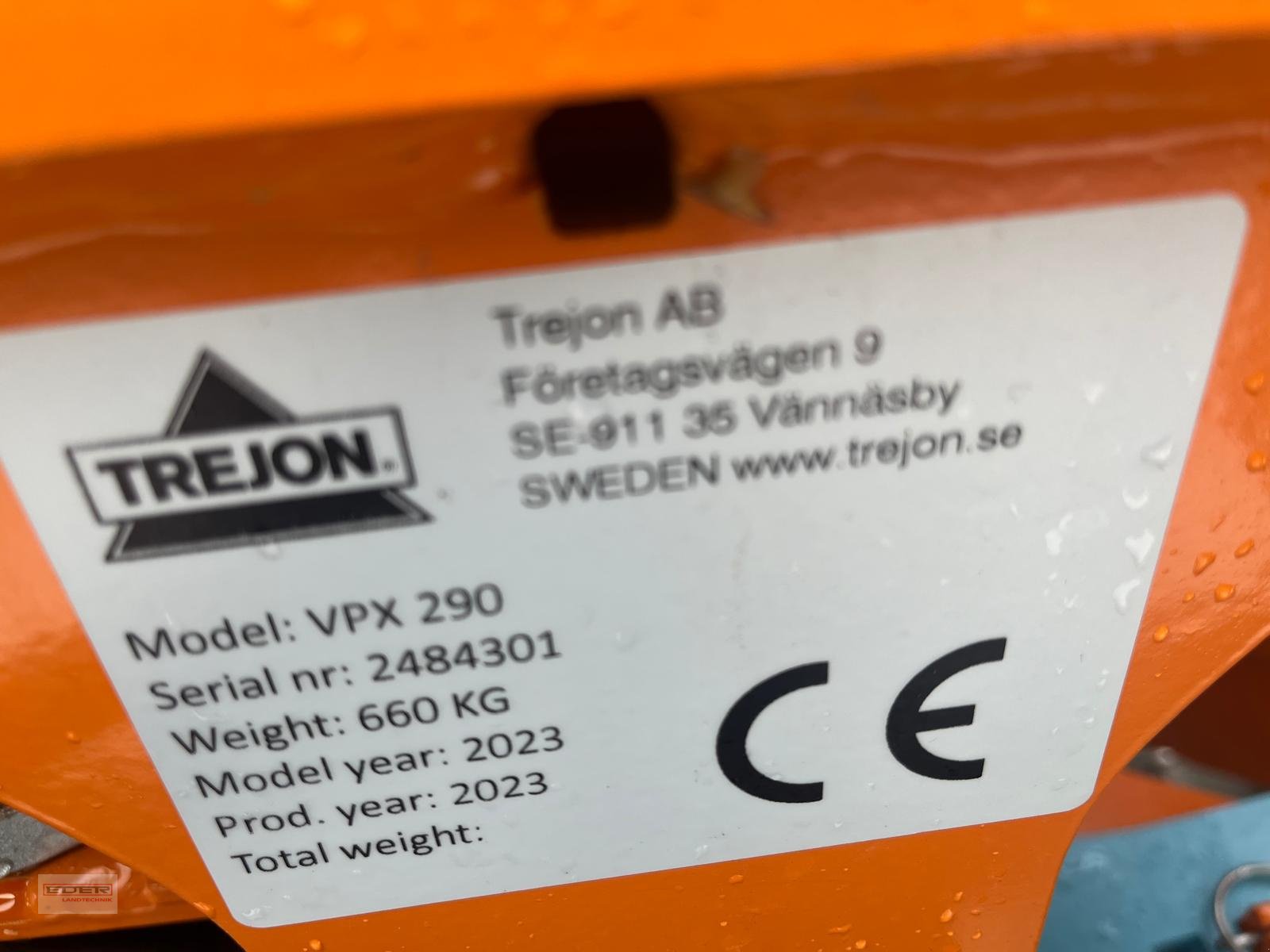 Schneepflug of the type Trejon Schneepflug VPX290, Neumaschine in Tuntenhausen (Picture 14)