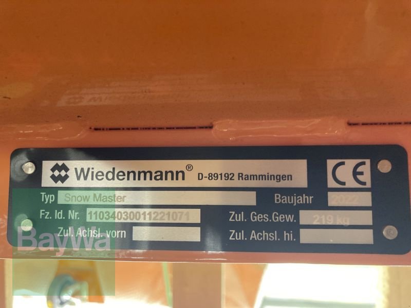 Schneepflug typu Wiedenmann SNOW MASTER 3403, Gebrauchtmaschine w Obertraubling (Zdjęcie 5)