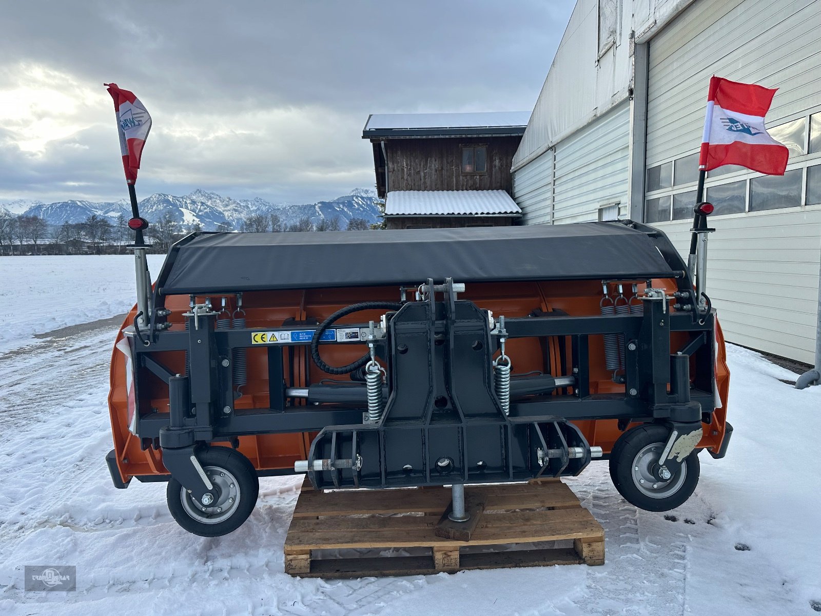 Schneepflug des Typs Wintec TK III 300 Dreipunkt mit Windleitschirm und Laufrädern, Gebrauchtmaschine in Rankweil (Bild 10)