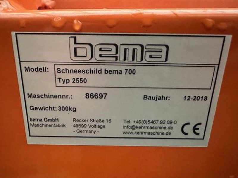 Schneeräumschild des Typs Bema Schneeschild 250cm, 70cm Höhe, gebraucht, Gebrauchtmaschine in Tamsweg (Bild 17)