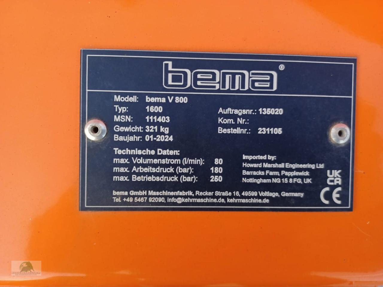 Schneeräumschild του τύπου Bema V800 / 1600, Gebrauchtmaschine σε Hofheim (Φωτογραφία 5)