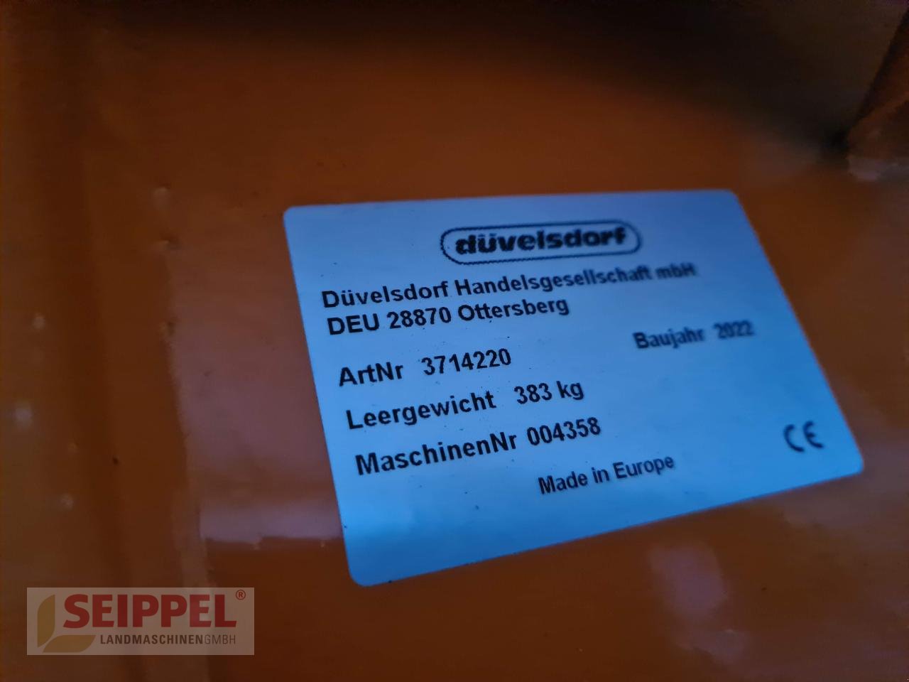 Schneeräumschild typu Düvelsdorf SCHNEEPFLUG DSP 2,20 3714220, Neumaschine v Groß-Umstadt (Obrázek 4)