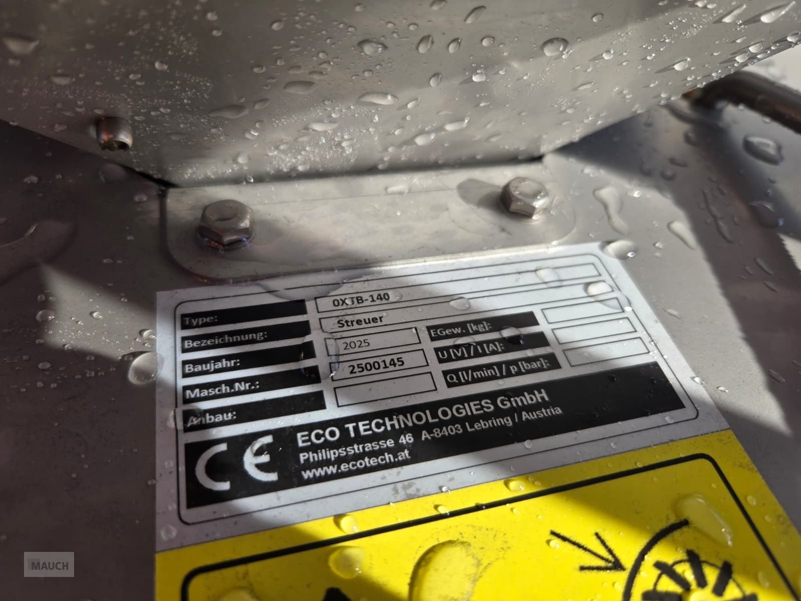 Schneeräumschild Türe ait Eco Tellerstreuer XTB 140H, Neumaschine içinde Burgkirchen (resim 7)