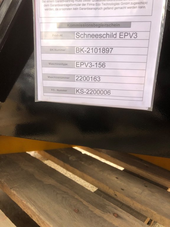 Schneeräumschild tip EcoTech EPV3-156, Neumaschine in Titisee-Neustadt (Poză 3)