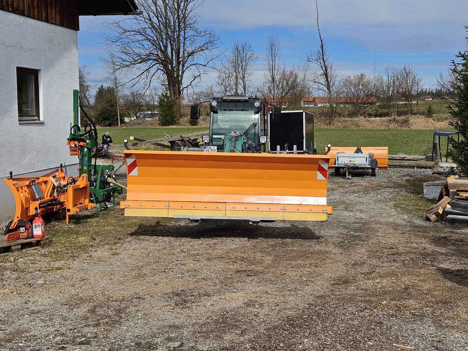 Schneeräumschild tip Fliegl Federklappen Schneeschild  3.0, Gebrauchtmaschine in benediktbeuern (Poză 3)