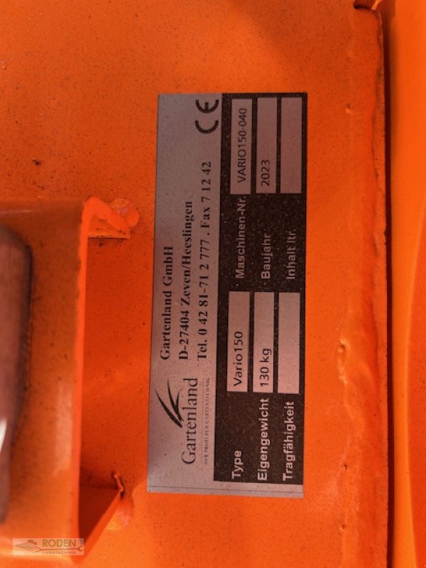 Schneeräumschild des Typs Gartenland Vario 150, Gebrauchtmaschine in Lensahn (Bild 4)