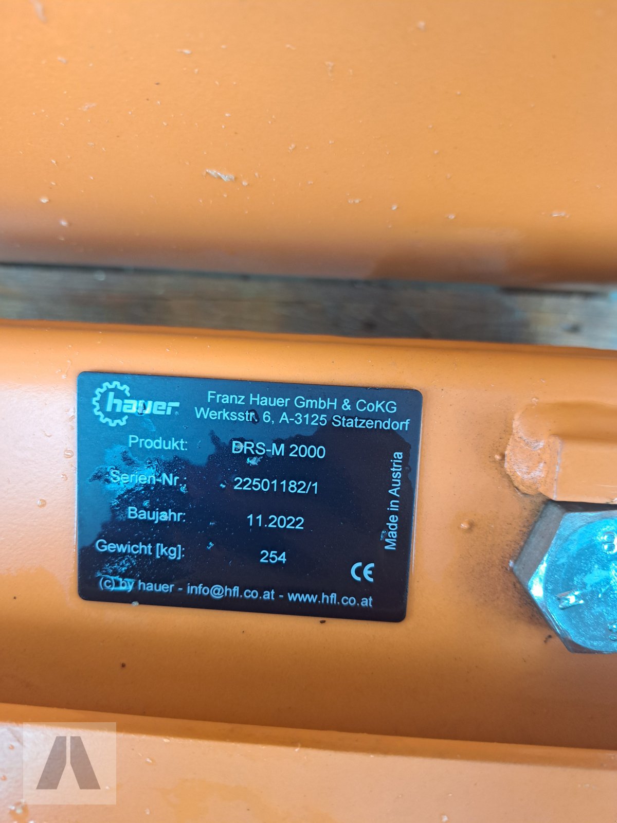 Schneeräumschild tip Hauer DRS-M 2000, Neumaschine in Antdorf (Poză 4)