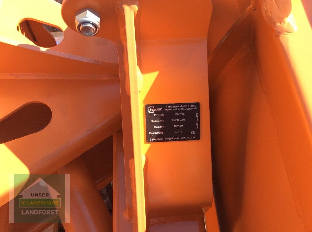 Schneeräumschild des Typs Hauer HS 2800, Neumaschine in Kobenz bei Knittelfeld (Bild 6)