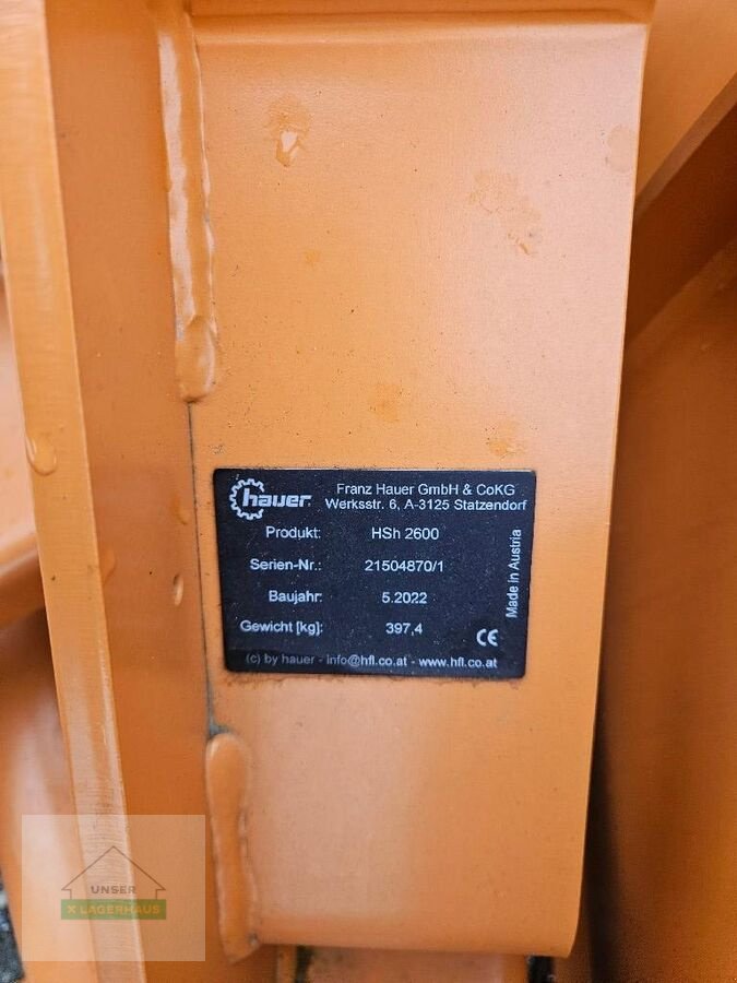 Schneeräumschild typu Hauer HSh 2600, Gebrauchtmaschine v Gleisdorf (Obrázek 4)