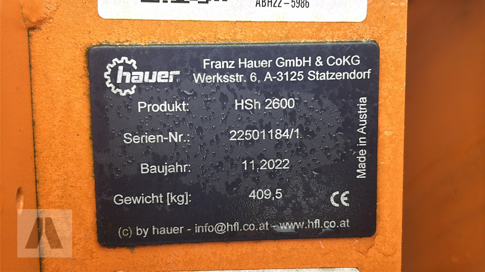 Schneeräumschild typu Hauer HSh 2600, Neumaschine v Eching (Obrázek 5)