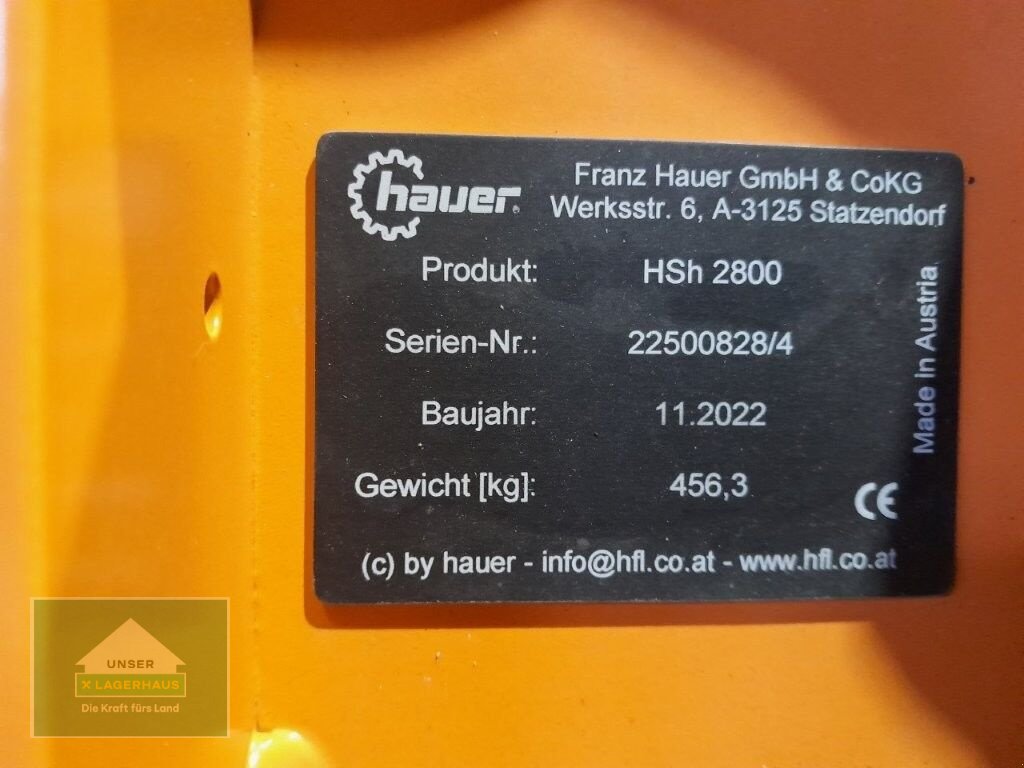 Schneeräumschild του τύπου Hauer HSH 2800, Neumaschine σε Lambach (Φωτογραφία 3)