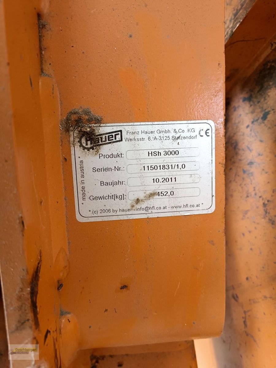 Schneeräumschild typu Hauer HSH 3000 Schneepflug, Gebrauchtmaschine w Senftenbach (Zdjęcie 4)